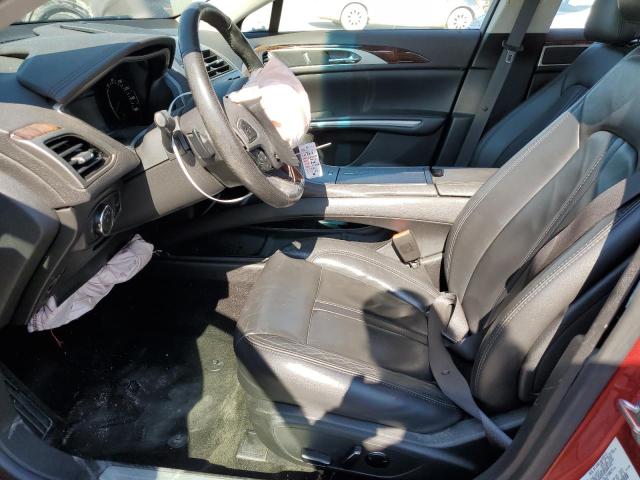 3LN6L2G94DR805552 - 2013 LINCOLN MKZ RED photo 7