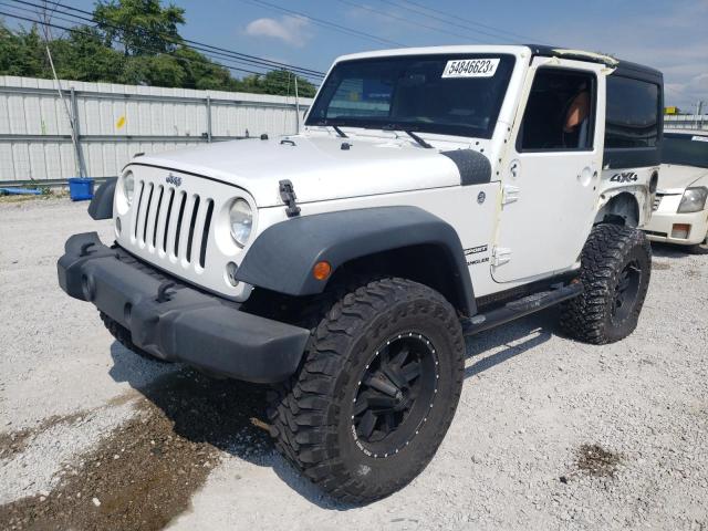 1C4AJWAG9EL191083 - 2014 JEEP WRANGLER SPORT WHITE photo 1