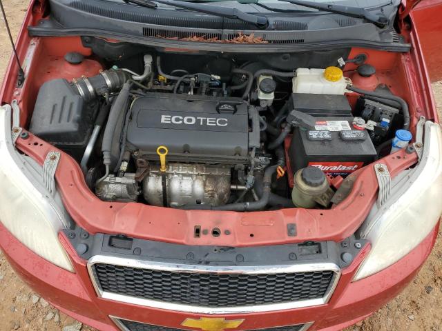 KL1TG66E09B344564 - 2009 CHEVROLET AVEO LT RED photo 11