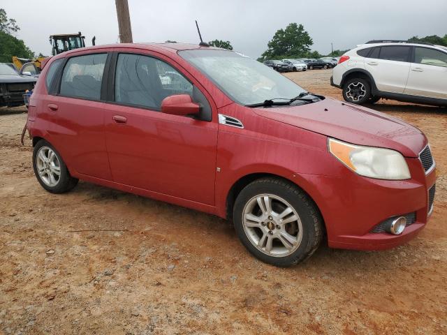 KL1TG66E09B344564 - 2009 CHEVROLET AVEO LT RED photo 4