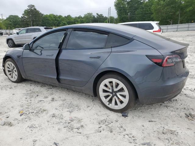 5YJ3E1EA6MF977690 - 2021 TESLA MODEL 3 Azul foto 2