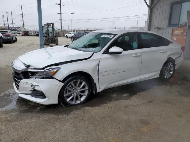 1HGCV1F16NA067869 - 2022 HONDA ACCORD LX WHITE photo 1