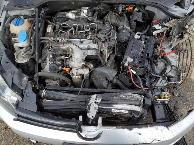 WVWDM7AJ1DW117143 - 2013 VOLKSWAGEN GOLF SILVER photo 11