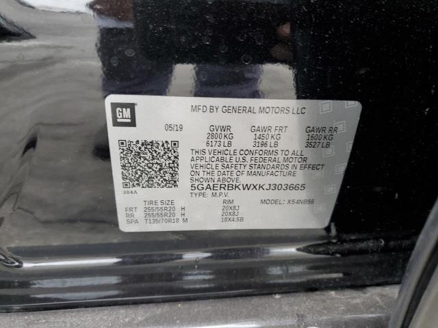 5GAERBKWXKJ303665 - 2019 BUICK ENCLAVE ESSENCE BLACK photo 14