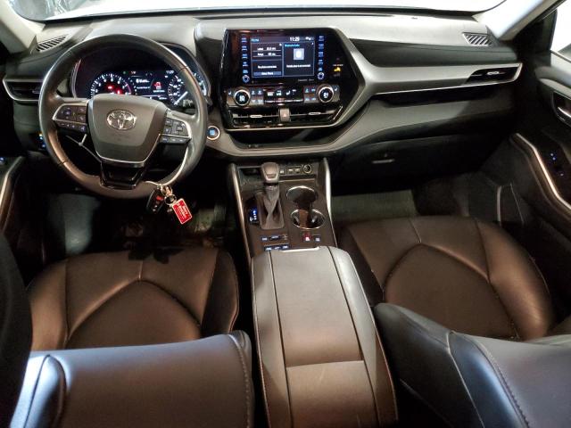 5TDGZRBH5MS069605 - 2021 TOYOTA HIGHLANDER XLE WHITE photo 8