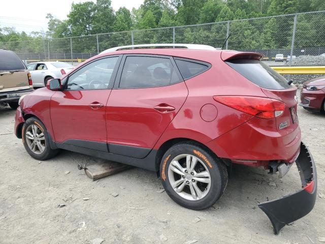 KM8JUCAC2AU069975 - 2010 HYUNDAI TUCSON GLS RED photo 2