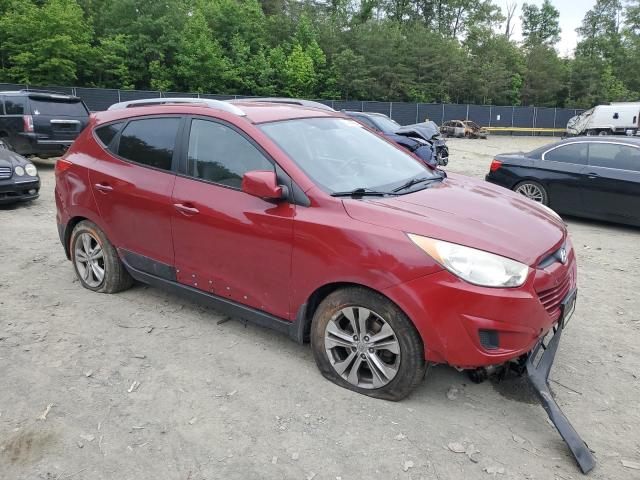 KM8JUCAC2AU069975 - 2010 HYUNDAI TUCSON GLS RED photo 4