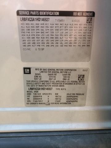 LRBFXCSA1HD146827 - 2017 BUICK ENVISION PREFERRED SILVER photo 12