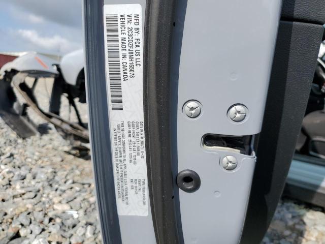 2C3CDZFJ8NH165078 - 2022 DODGE CHALLENGER R/T SCAT PACK GRAY photo 13