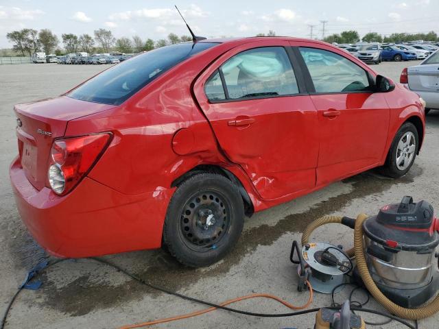 1G1JB5SH4D4133737 - 2013 CHEVROLET SONIC LS RED photo 3