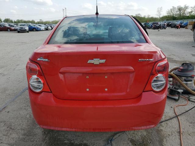 1G1JB5SH4D4133737 - 2013 CHEVROLET SONIC LS RED photo 6