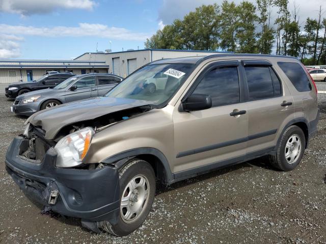 JHLRD68535C006236 - 2005 HONDA CR-V LX GOLD photo 1