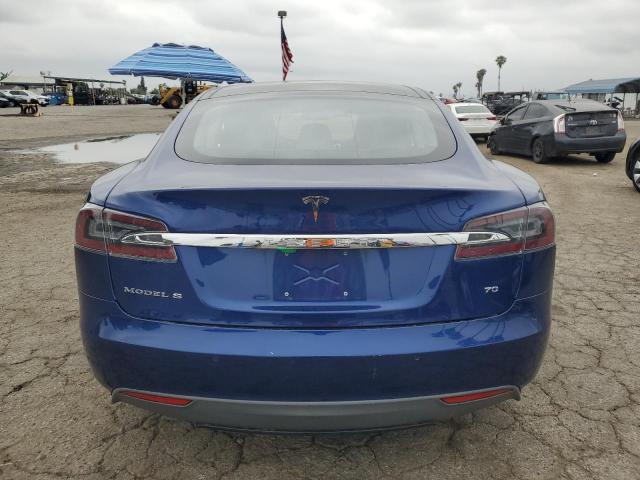 5YJSA1E1XFF112876 - 2015 TESLA MODEL S BLUE photo 6