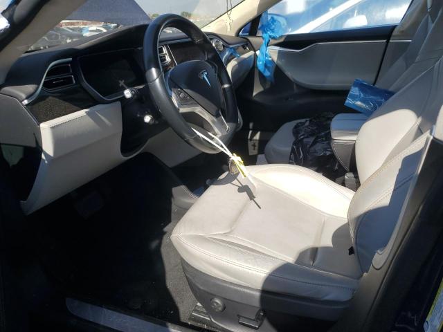 5YJSA1E1XFF112876 - 2015 TESLA MODEL S BLUE photo 7