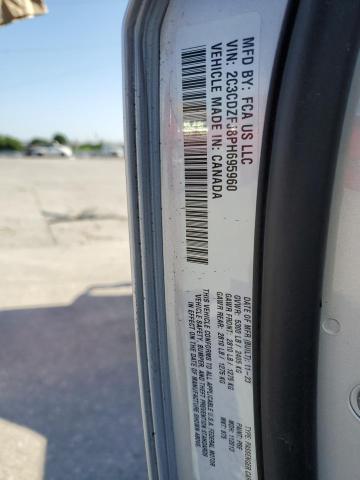 2C3CDZFJ8PH695960 - 2023 DODGE CHALLENGER R/T SCAT PACK SILVER photo 12