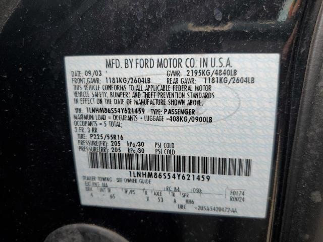 1LNHM86S54Y621459 - 2004 LINCOLN LS 黑色 照片 12