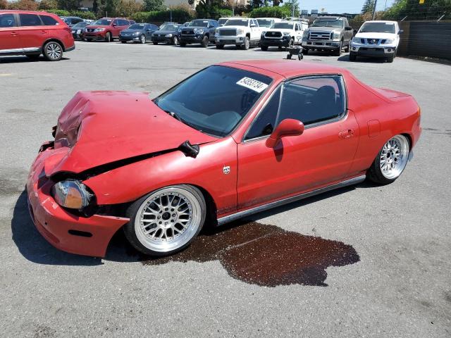 JHMEG1249PS001815 - 1993 HONDA CIVIC DEL SOL S RED photo 1
