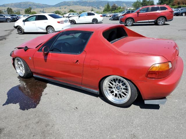 JHMEG1249PS001815 - 1993 HONDA CIVIC DEL SOL S RED photo 2