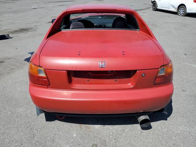 JHMEG1249PS001815 - 1993 HONDA CIVIC DEL SOL S RED photo 6