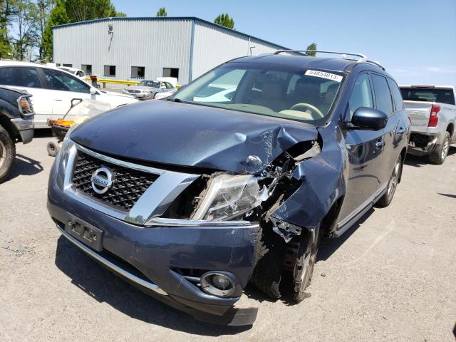 5N1AR2MM3DC604628 - 2013 NISSAN PATHFINDER S BLUE photo 1