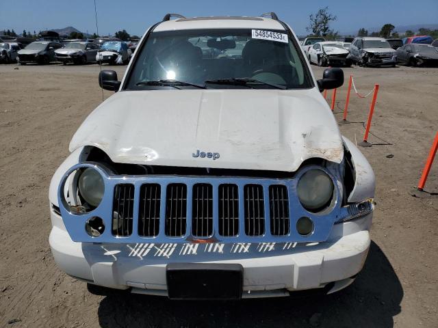 1J4GK58K75W510176 - 2005 JEEP LIBERTY LIMITED WHITE photo 5