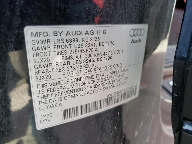 WA1DGAFEXDD010162 - 2013 AUDI Q7 PRESTIGE 黑色 照片 13