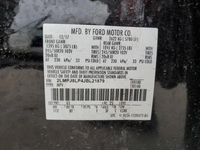 2LMPJ8LP4JBL21879 - 2018 LINCOLN MKX RESERVE BLACK photo 14