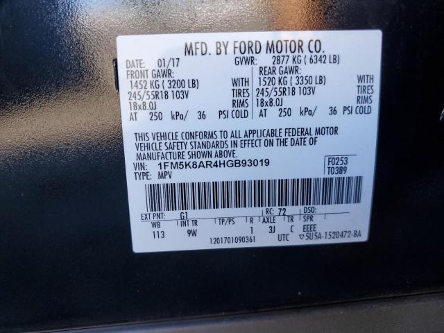 1FM5K8AR4HGB93019 - 2017 FORD EXPLORER POLICE INTERCEPTOR 黑色 照片 13