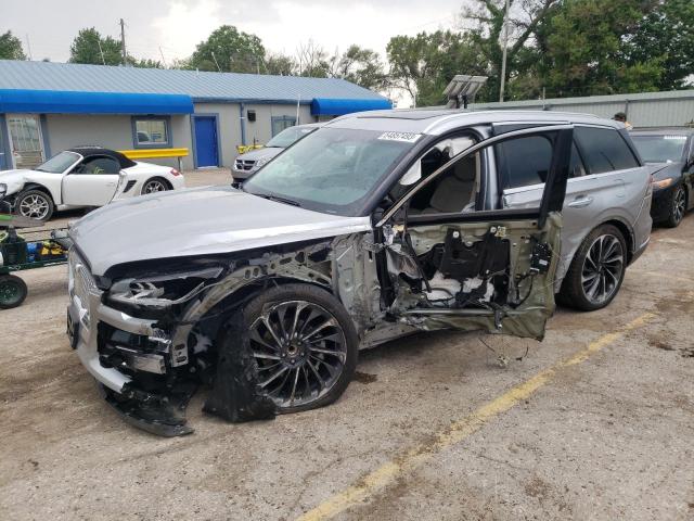 5LM5J7WC4MGL10333 - 2021 LINCOLN AVIATOR RESERVE GRAY photo 1