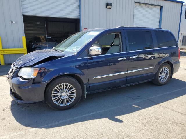 2C4RC1CG4ER225354 - 2014 CHRYSLER TOWN & COU TOURING L BLUE photo 1
