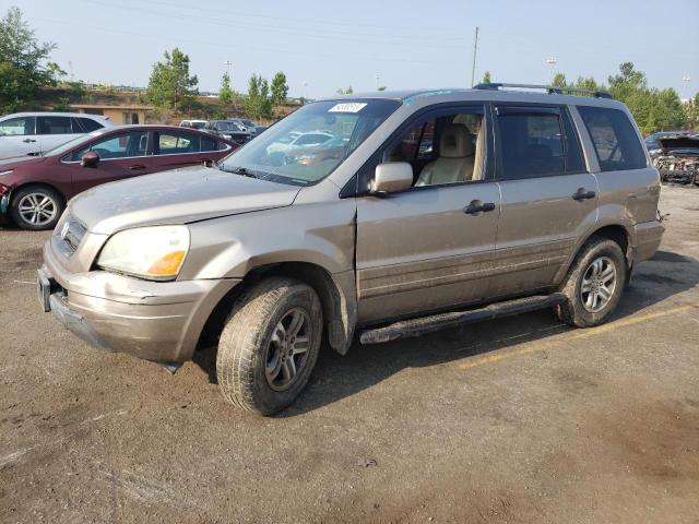 2HKYF18593H606489 - 2003 HONDA PILOT EXL BEIGE photo 1