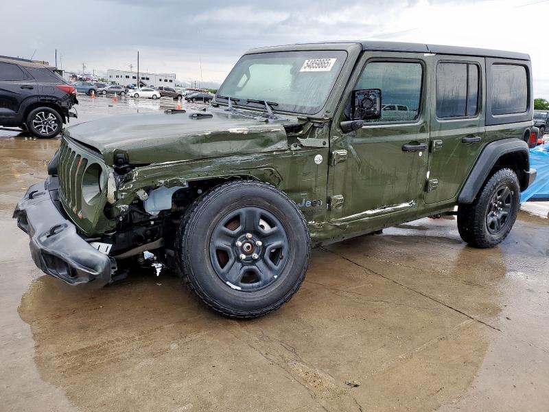 1C4HJXDG7MW708491 - 2021 JEEP WRANGLER U SPORT Grün Foto 1