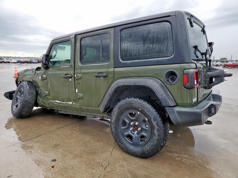 1C4HJXDG7MW708491 - 2021 JEEP WRANGLER U SPORT Grün Foto 2