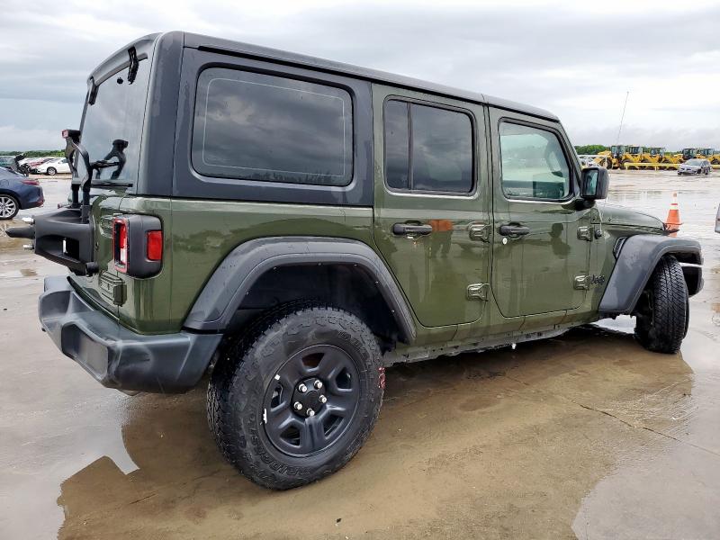 1C4HJXDG7MW708491 - 2021 JEEP WRANGLER U SPORT Grün Foto 3