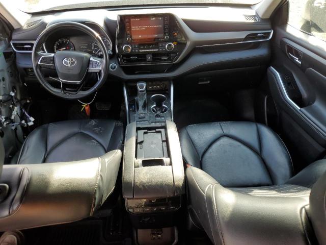 5TDHZRBH2MS555177 - 2021 TOYOTA HIGHLANDER XLE SILVER photo 8