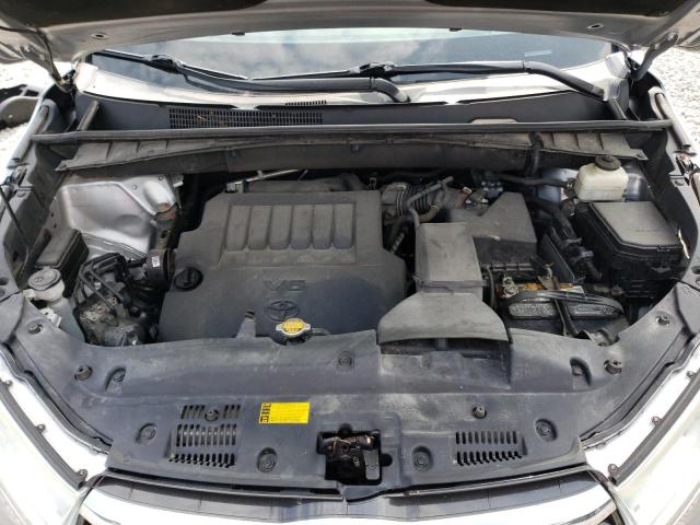 5TDJKRFH2FS188185 - 2015 TOYOTA HIGHLANDER XLE Plata foto 11