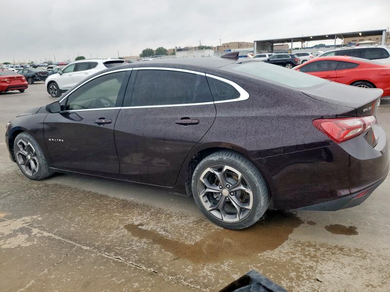 1G1ZD5ST2MF023579 - 2021 CHEVROLET MALIBU LT MAROON photo 2