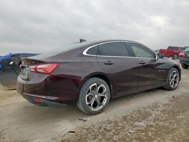 1G1ZD5ST2MF023579 - 2021 CHEVROLET MALIBU LT MAROON photo 3