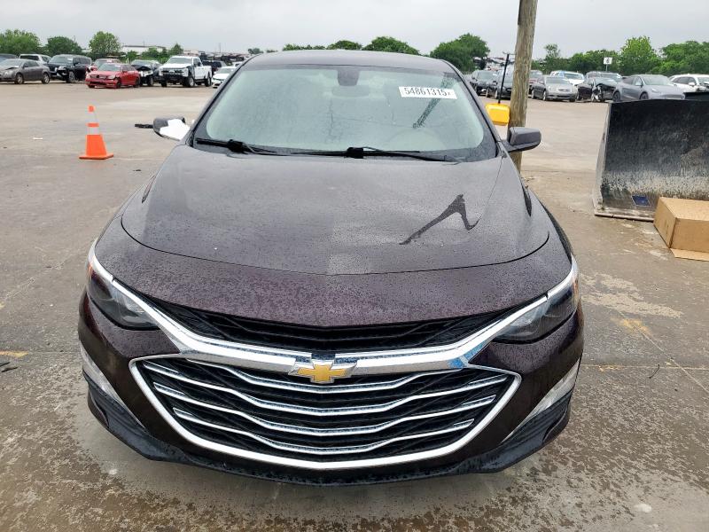 1G1ZD5ST2MF023579 - 2021 CHEVROLET MALIBU LT MAROON photo 5