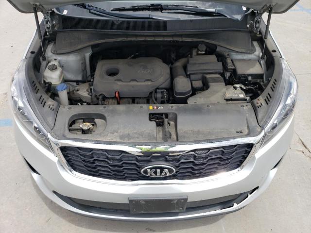 5XYPGDA38KG563191 - 2019 KIA SORENTO L SILVER photo 12