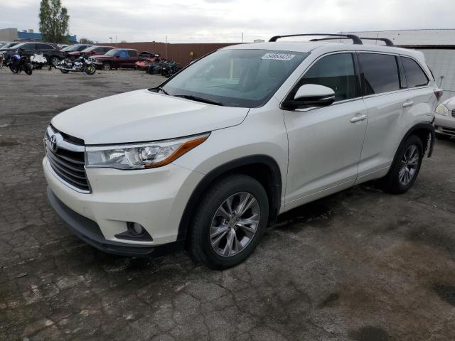 5TDBKRFH5FS175242 - 2015 TOYOTA HIGHLANDER LE WHITE photo 1