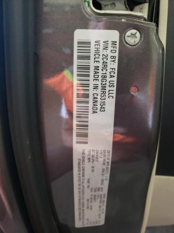 2C4RC1BG3MR531543 - 2021 CHRYSLER PACIFICA TOURING L GRAY photo 13