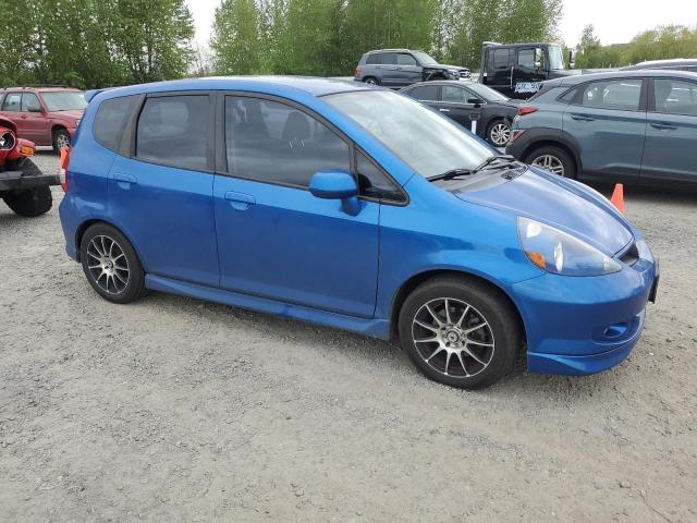 JHMGD38617S032997 - 2007 HONDA FIT S 蓝色 照片 4