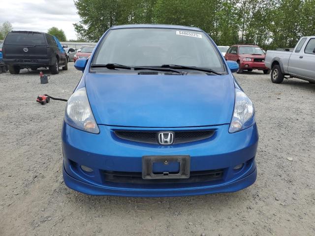 JHMGD38617S032997 - 2007 HONDA FIT S 蓝色 照片 5