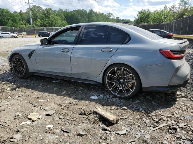 WBS33AY03NFM24090 - 2022 BMW M3 COMPETITION GRAY photo 2