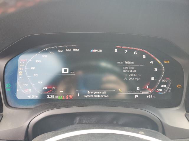 WBS33AY03NFM24090 - 2022 BMW M3 COMPETITION GRAY photo 9