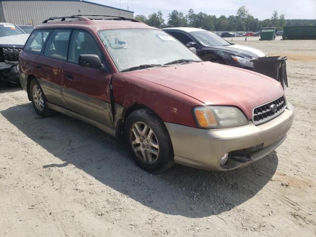 4S3BH675X37660869 - 2003 SUBARU LEGACY OUTBACK AWP 栗色 照片 1