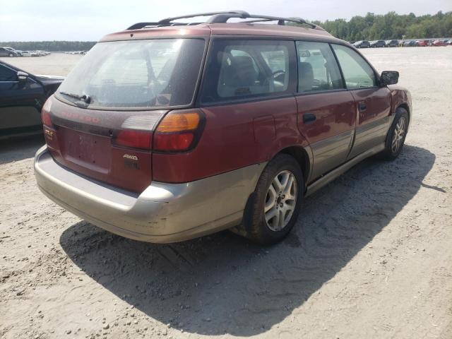 4S3BH675X37660869 - 2003 SUBARU LEGACY OUTBACK AWP 栗色 照片 4