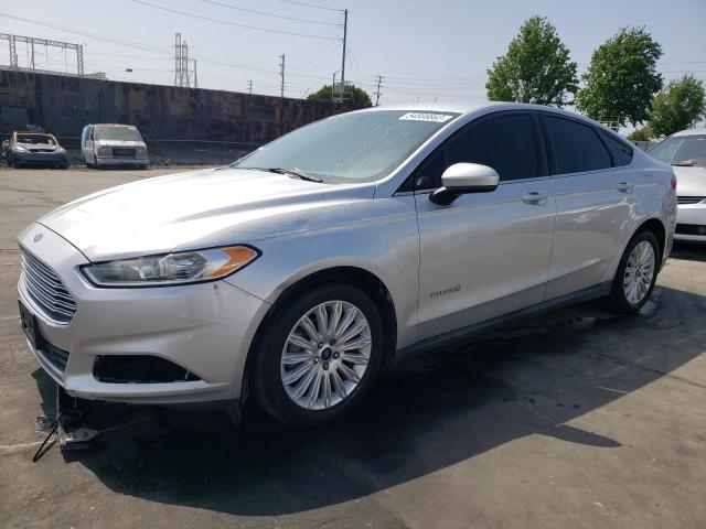 3FA6P0UU9ER275964 - 2014 FORD FUSION S HYBRID SILVER photo 1