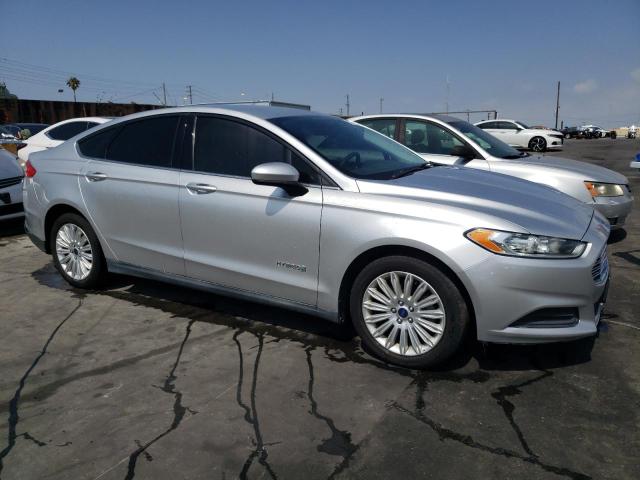 3FA6P0UU9ER275964 - 2014 FORD FUSION S HYBRID SILVER photo 4